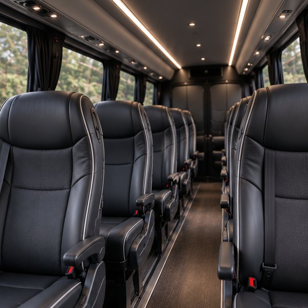 Funeral Transport vehicle interior